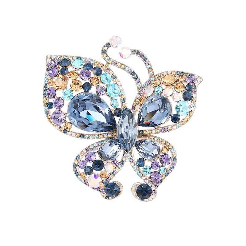 The "Yi Die" Brooch Is A High-end, Versatile and Elegant Crystal Butterfly Brooch with A Unique Design Sense