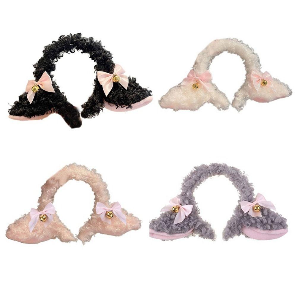 Plush Sheep Ears Headband Fancy Props Headwear Fashion Plush Hairband Costume Party