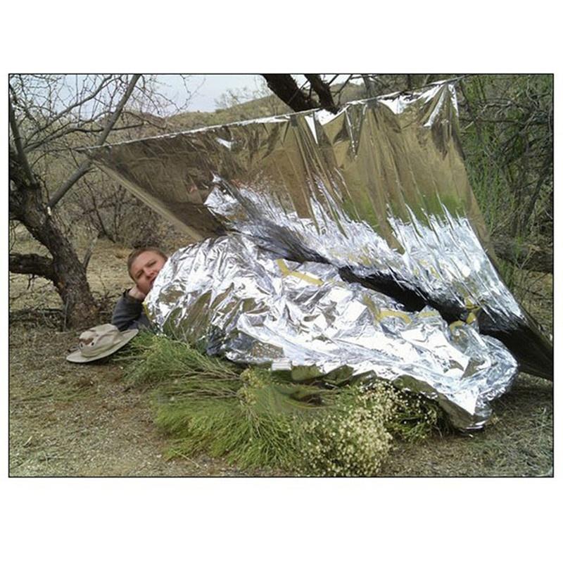 Открытое водонепроницаемое одеяло из фольги, тепловое пространство, занавеска для оказания первой помощи, военное одеяло