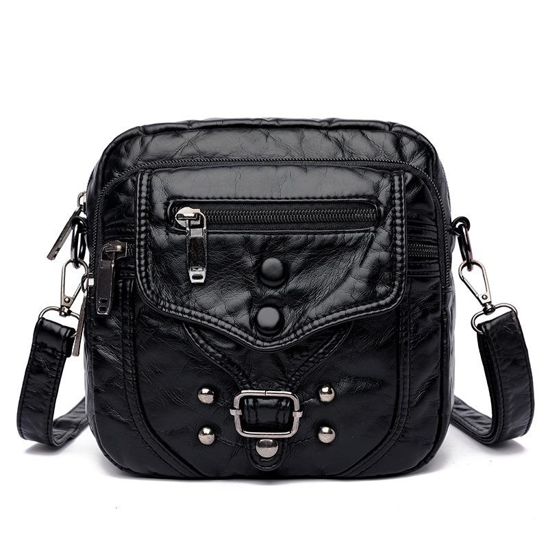 Soft Leather Small Bag, Ladies' Casual Shoulder Crossbody Bag, Mobile Phone Bag, Mini Small Bag