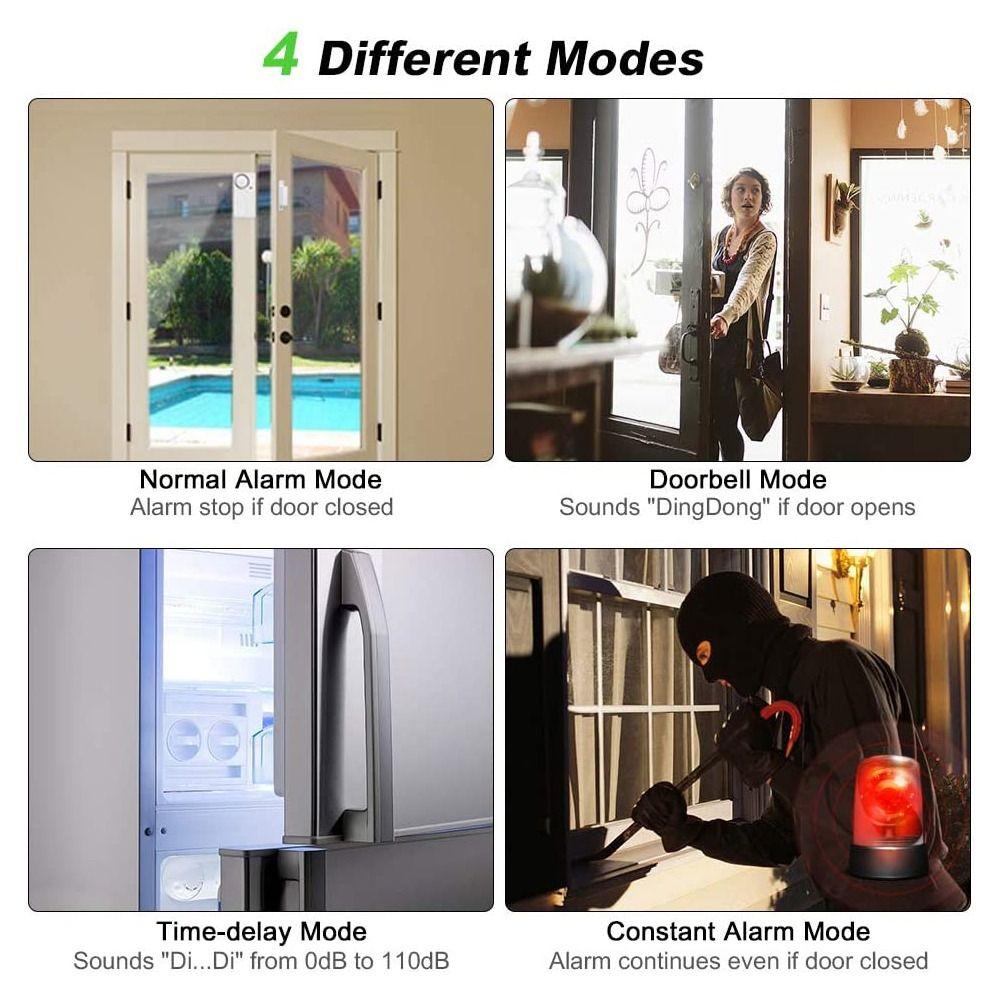 Time Delay Wireless Alarm Door Sensor Window Security Alarm Door Annunciator Door Opening Sensor