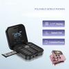 Flip Mobile Phone 2 SIM Standby Magic Voice FM Radio Flashlight Blacklist 1.77‘’ Small Square Foldable Phone