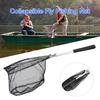 Folding Fish Landing Net Collapsible Triangular Fly Fishing Net Fish Catching or Releasing