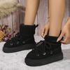 Классические утолщенные женские зимние ботинки из пуха, удобные теплые ботильоны, женские новые зимние ботинки для женщин, массивные ботинки для женщин