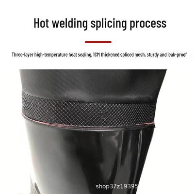 Водонепроницаемые забродные брюки с сапогами и кожаными чапсами для рыбалки