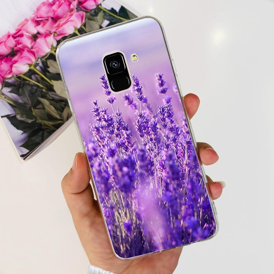 Чехол для Samsung Galaxy A8 2018 / A8 Plus 2018 A530F A730F Силиконовый чехол Популярный цветок одуванчика Мягкий TPU Чехол-защита для телефона