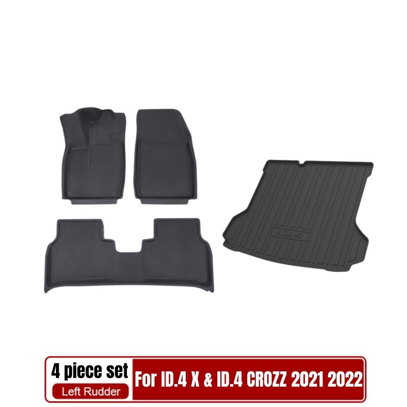 BAFIRE 3D коврики для пола на заказ для Volkswagen ID.4 XPE&TPR улучшенный напольный коврик всепогодный нескользящий коврик TPE багажник коврик