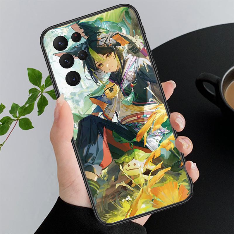 Чехол для телефона Genshin Impact Anime для Samsung A52S A21S A33 A23 A13 A14 A32 A52 A53 A54 A51 A71 M51
