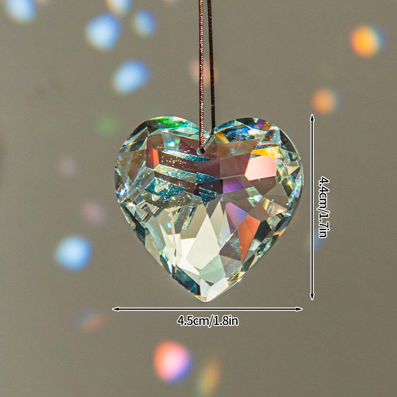 Crystal Suncatcher Moon Star Rainbow Sun Catcher Wind Chime Pendant Sun Catcher Pendants Outdoor Garden Yard Hanging Decor