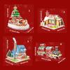 Creative Christmas Puzzle Craft Kits For Kids Handmade Paper Ornament Holiday Decoration Paper Card Jigsaws