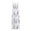 eBay cross-border European, American and foreign trade spring and summer French lavender floral dress loose and thin holiday sleeveless dress