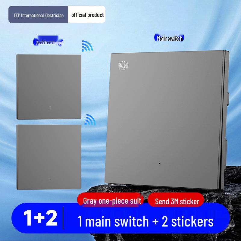 Умная беспроводная панель выключателей света с голосовым управлением