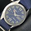 VINTAGE SEIKO 5 AUTOMATIC JAPAN 7009A MENS BLUE COLOR DIAL WATCH A702109-5 R208-a702109