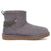 UGG Классические мини теплые прочные нескользящие удобные модные короткие зимние сапоги до середины голени женские сапоги фиолетово-серые 1123668-SHA