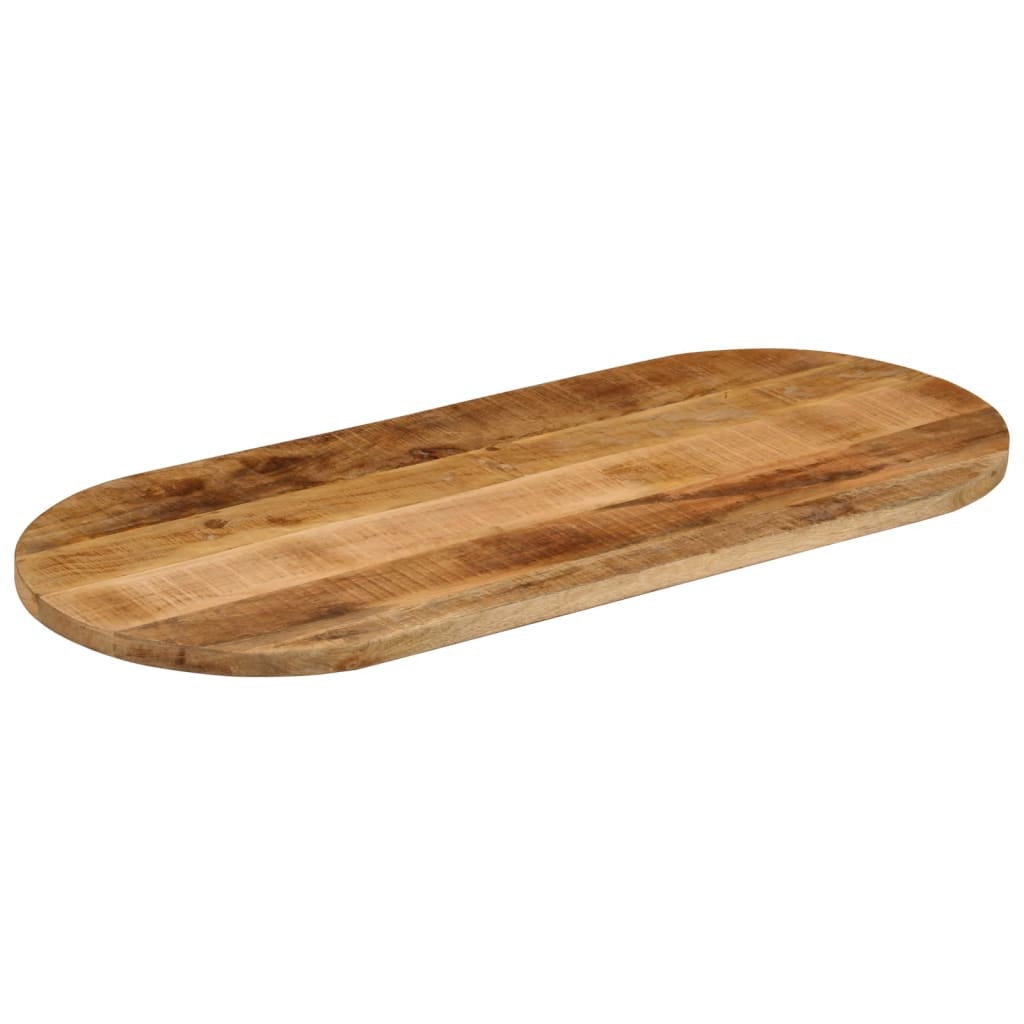 Vidaxl Blat Stołu, 120X60X3,8 Cm, Owalny, Lite Surowe Drewno Mango