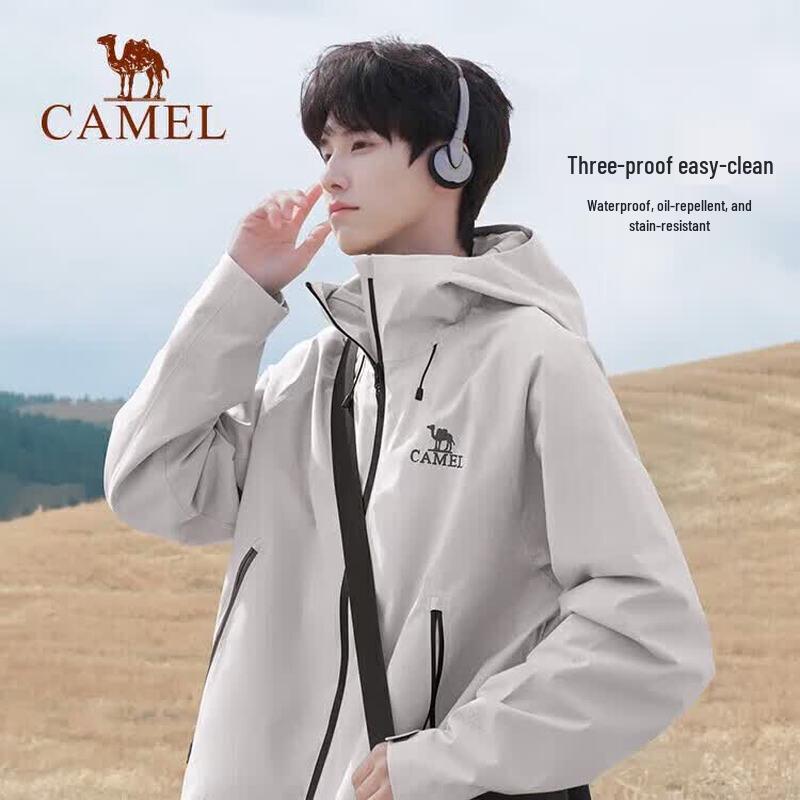 CAMEL Unisex Outdoor Hard Shell Hiking Jacket