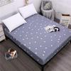 Printed Waterproof Bed Mattress Protector Anti-mite Bed Mattress Topper Breathable Soft Bed Cover No Pillowcase