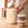 [J] Портативный круглый холодильный контейнер для хранения пищевых продуктов Пластиковый контейнер для сохранения свежести с крышкой Портативный контейнер для хранения Кухонный кейс