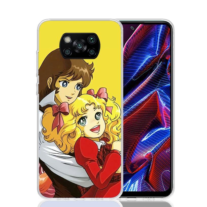 Anime Candy Phone Case For Xiaomi Poco F7 Ultra X7 X6 Pro X5 Redmi 15 15C 13 13C 12 12C 10 10A 10C 9 9A 9C 9T Shell Poco X7 X6 X