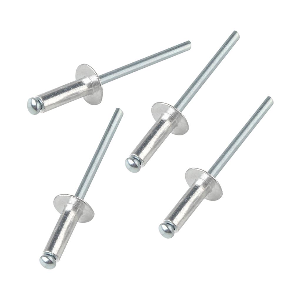 100 шт. алюминиевых заклепок-выступов, гладких, сменных, M4, вытяжных заклепок