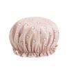 Bilayer Bathing Cap Waterproof Baked Oil Cap New Shower Headscarf  Lady