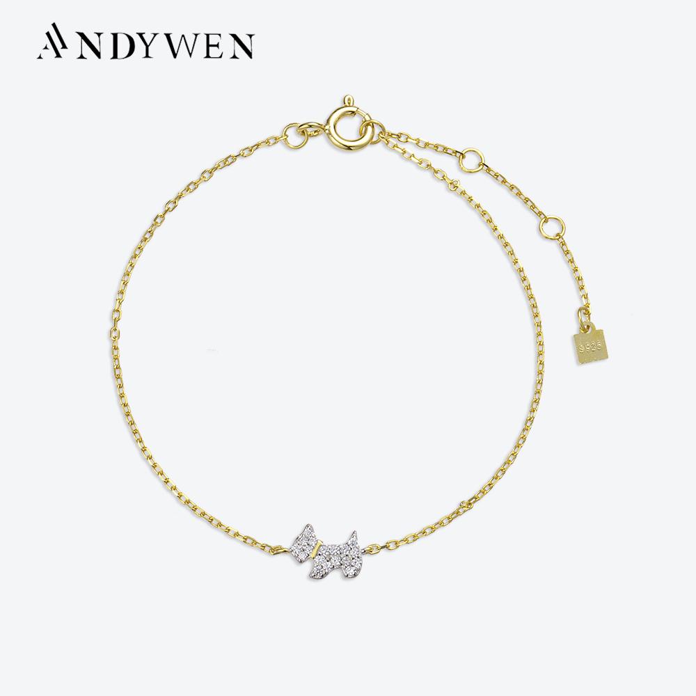 ANDYWEN 100% Стерлингового Серебра 925 пробы 6*8 мм Анамель CZ Браслет Женщины Роскошные Изящные Ювелирные Изделия Для Свадьбы Драгоценности