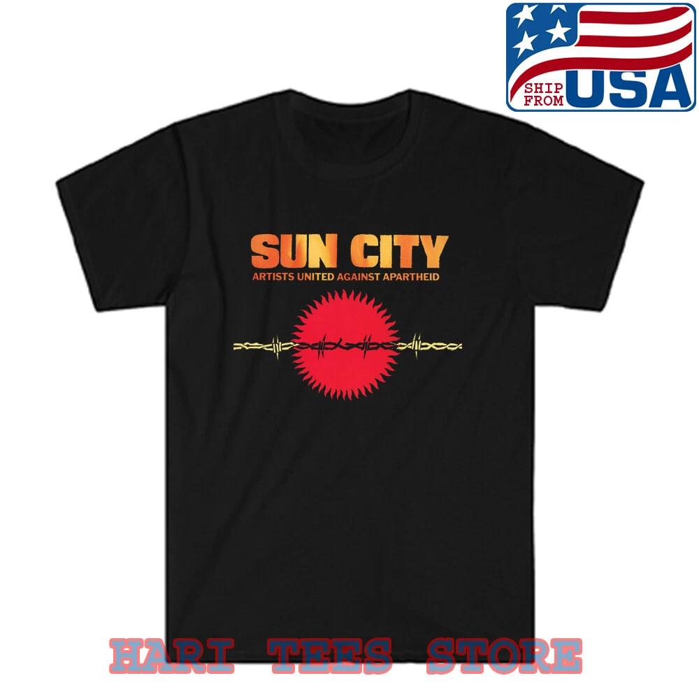 Sun City United Against Apartheid Men's Black Size S to 5XL
