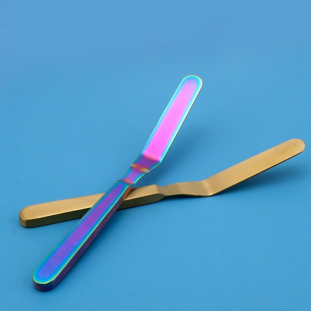 Comfortable Grip Butter Scraper 8 Inch Jam Spreader Butter Cutter Cake Icing Spatula  Chef