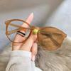 Round Pochromic Myopia Glasses Retro Color Changing Near Sight Glasses for Women Men Anti Blue Light UV Protection Eyeglasses
