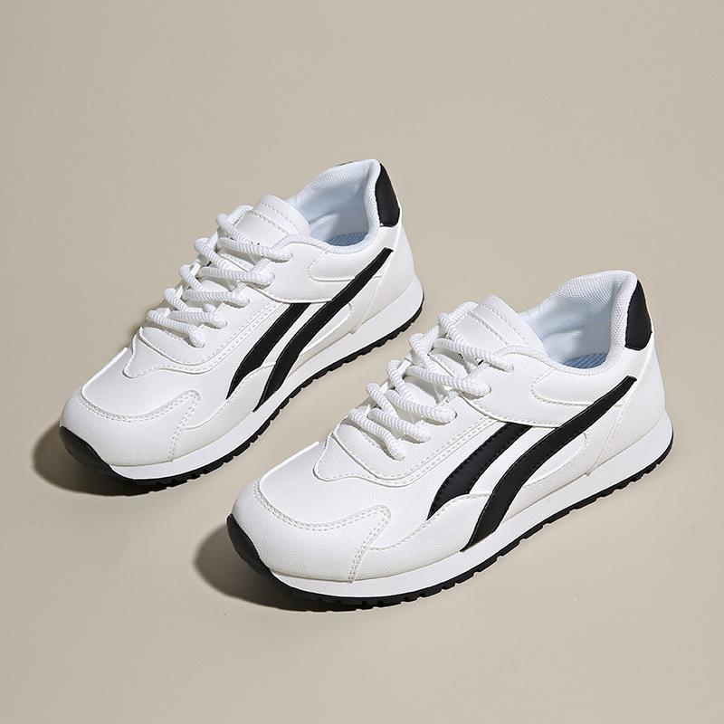 2025 Spring Little White Shoes New Korean Version Ins Female Students Platform Heightening Sports Board Shoes Casual Street Shot LF906