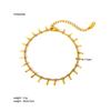 Fashion Stainless Steel Anklet Gold Plated Non-fading Titanium Steel Foot Decoration of High-grade Jewelry Ornaments Accessories Modern Luxury Jewelry