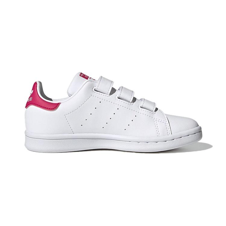 (PS) adidas Stan Smith J 'Белый Ярко-розовый' Детские FX7540