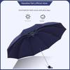 Paradise Umbrella Official Genuine Manual Folding Umbrella for Men, Compact and Portable, Thickened and Reinforced, Wind-Resistant, Dual-Purpose for