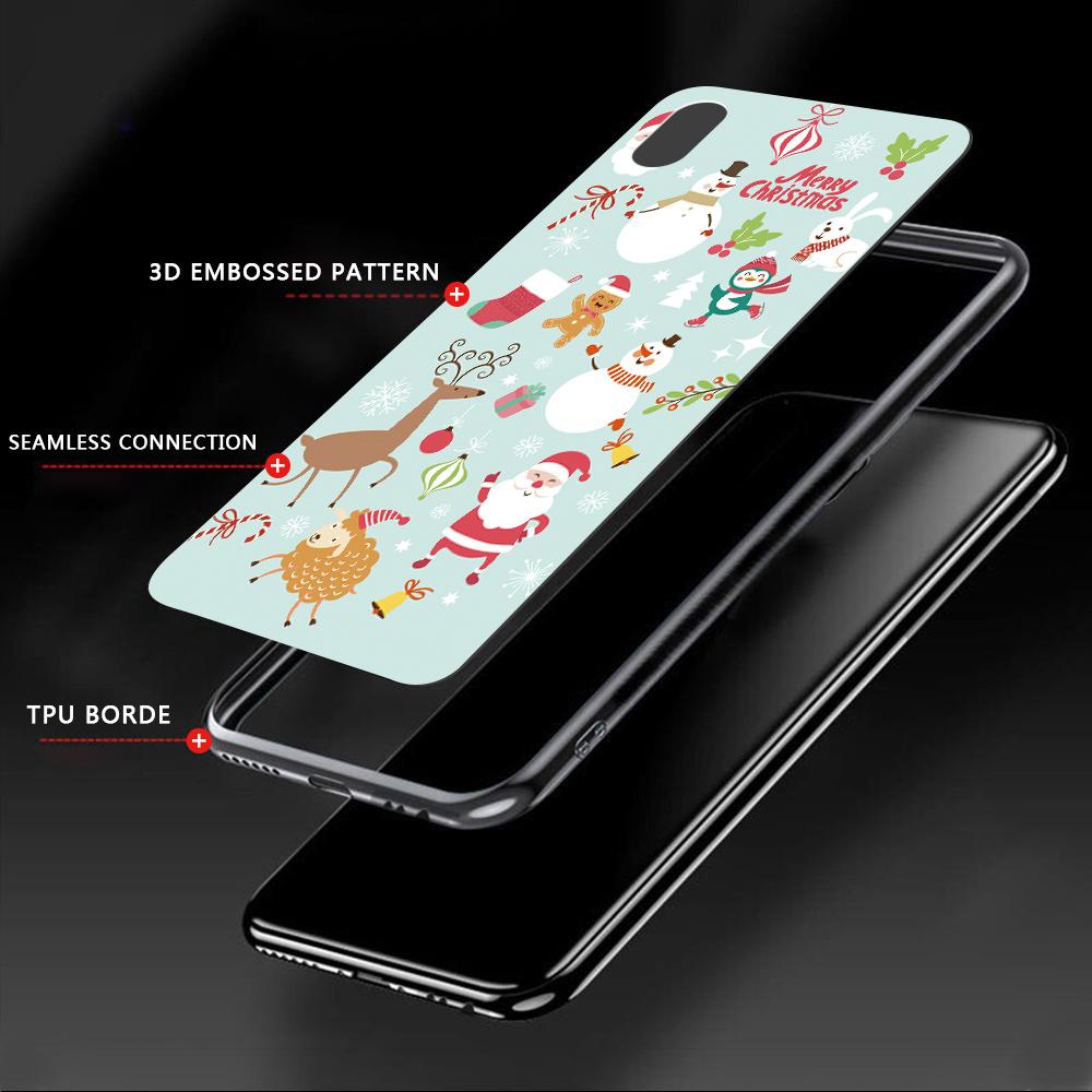 Милый чехол для телефона с рождественским рисунком и рисунком для Infinix Hot Tecno Camon 19 Pro Huawei P50 Pro OnePlus, мягкий силиконовый чехол из ТПУ для мобильного телефона