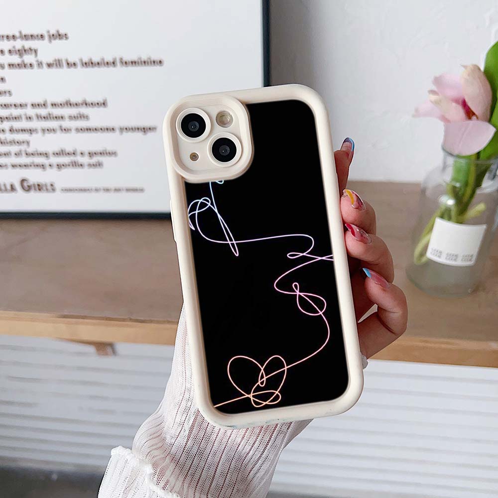 Sky Eye Ladder Phone Case for iPhone 15 14 13 12 11 Samsung A14 A15 A25 A24 S23 FE Huawei Honor 90 Angel Eye Soft Cover A18 Love Yourself Flower Art