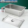Stainless Steel Rectangular Gastronorm Food Pan with Lid