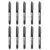 10-12PCs Permanent Marker Pen Fine/Thin & Crude/Twin Nib 1.5mm Waterproof Oil-Based Ink Black Blue Red School Office Supplies