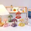 "Stone Brings Fortune Crystal Money Tree Car Ornament Creative Car Home Decoration Ornament Decoration Matching.