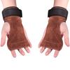 Gym Gloves Grips Cowhide Weightlifting Workout Gloves Hand Palm Protector Gymnastics Hand Grips Pull Up Kettlebells Training