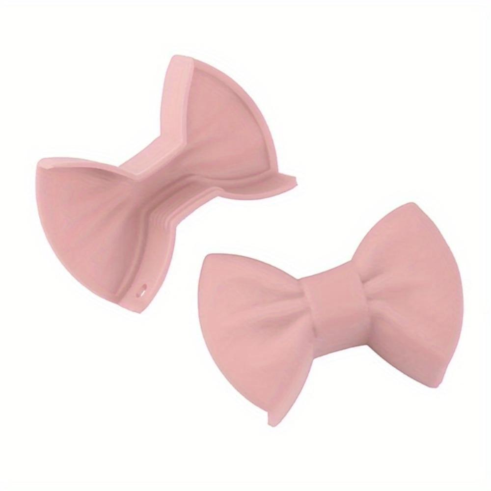 2pcs, Silicone Pot Clip, Anti-Scalding Non-slip Handle Sleeve, Bow Shape Design Bowknot Hand Clips, Creative Cooking Oven Gloves, Pot Clip,