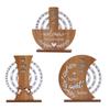 Wooden Calendar Manual Rotary Calendar Creative Desk Ornament Home Foyer Decoration