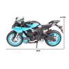 1/9 YAMAHA YZF-R1M Alloy Racing Motorcycle Diecast Metal Street Sports Motorcycle Model with Light Simulation Childrens Toy Gift