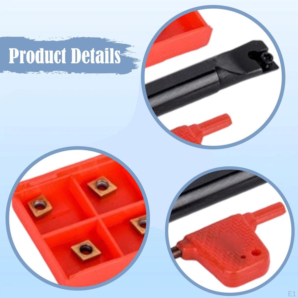 Indexable Turning Tool Insert Holder Set with 10