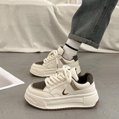 Elevator Wild Small White Shoes Женские осенние и зимние студенческие туфли на толстой подошве Новые шикарные повседневные кроссовки для тренировок