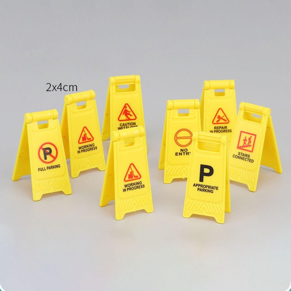 Parking Crossbar Kids Cognition Road Signs Street Scene Model Road Block Fences Mini Traffic Cones