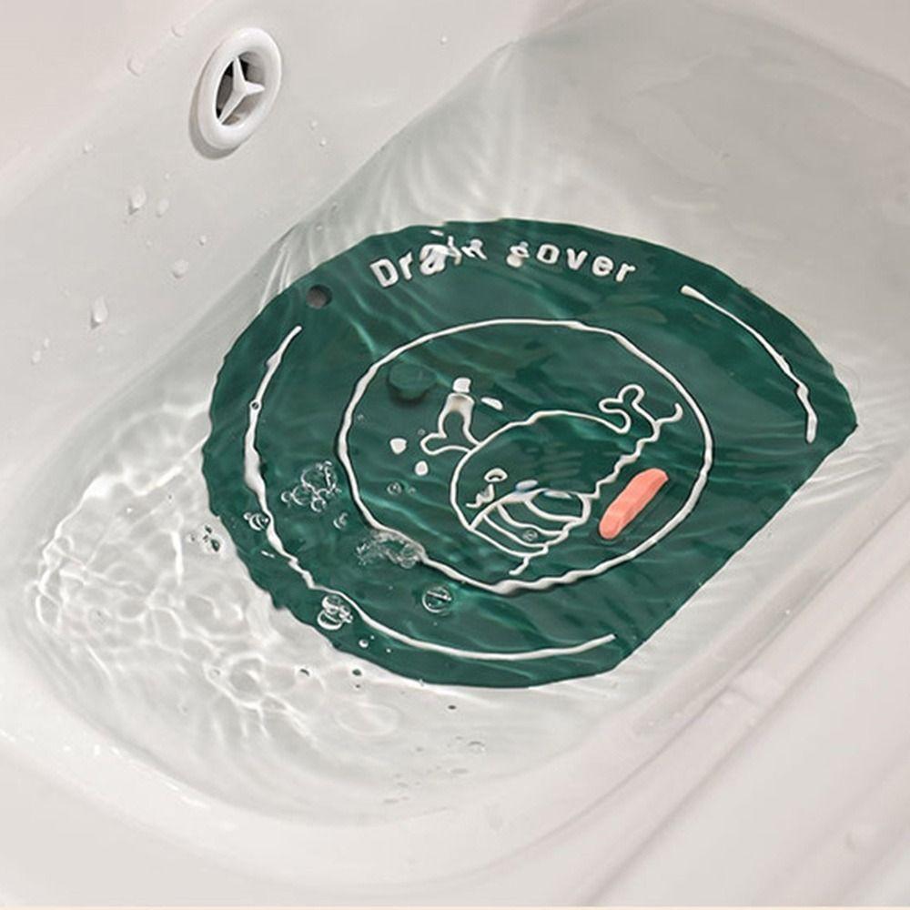 Anti-odor Floor Drain Mat Silicone Kitchen Sink Seal Mat  for Bathroom Hair Collection