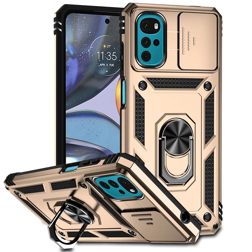 Ударопрочный защитный чехол для Motorola Moto G22 G 5G G32 G52 G82 G62 5G X40 Pro G Stylus G PLAY G Power 5G 4G Кольцо-держатель Крышка объектива
