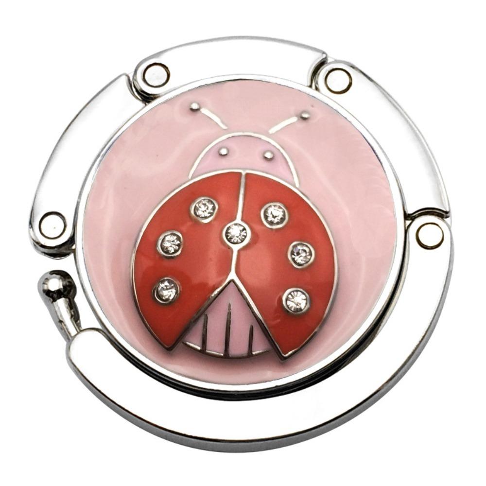 Portable Butterfly Pattern Table Hanger Desk Hooks Bag Holder Handbag Hanger Purse Hook Folding