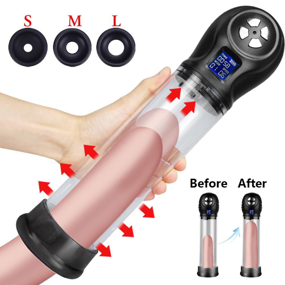 Electric Penis Pump Vacuum Pump For Penis Enlargement Penile Extender Male Masturbators Sex Toys for Men Exercising Men's Dick