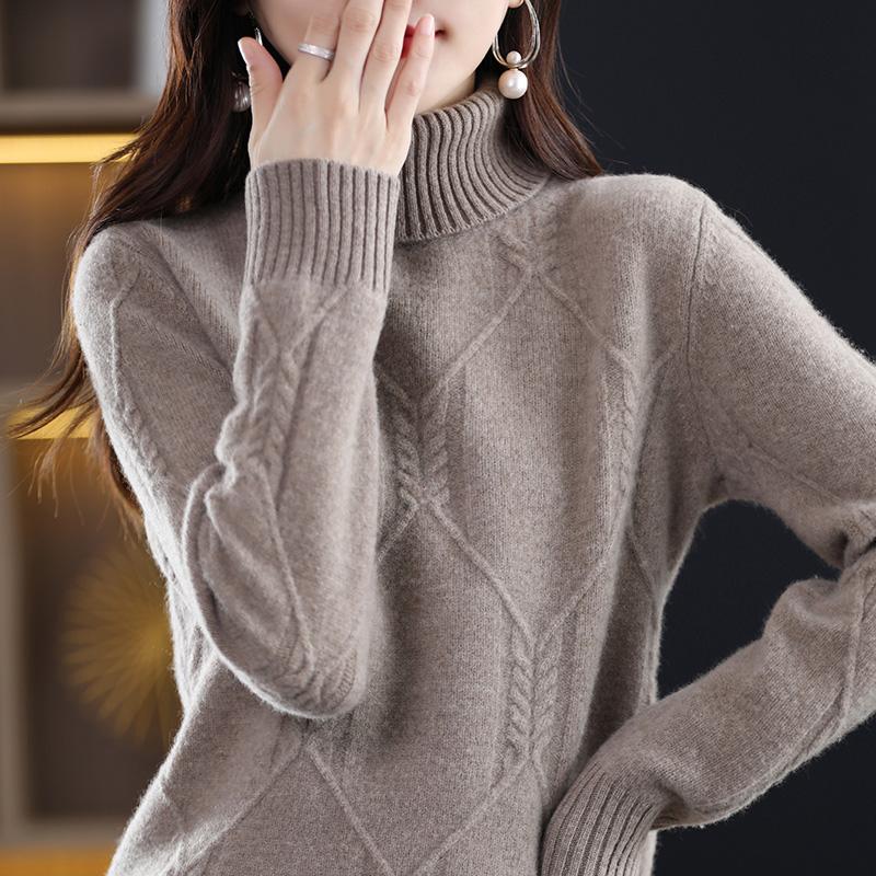 Женский кашемировый свитер Qinghe кашемир 30% кашемир 70% шерсть осенне-зимний кашемировый толстый пуловер мягкий и теплый